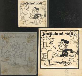 Carlson- Original Ink with pencil sketch & proof | Russ Cochran