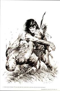 Frazetta - CARSON OF VENUS, AT THE EARTH’S CORE PORTFOLIO, Plate 5 | Russ Cochran