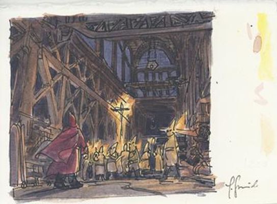 Juanjo Guarnido | Blacksad, Tome 2, Artic-Nation, Recherche de case, case n°1 planche 32 | Galerie 9ème Art