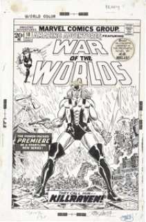 John Romita Sr. Amazing Adventures #18 First War of the Worlds/Killraven Cover Original Art (Marvel, 1973). In -