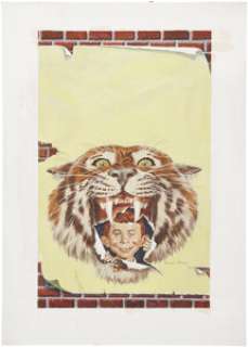 Norman Mingo The Three Ring Mad Paperback Book Cover Original Art (Signet, 1964). Alfred presents a swinging - | Heritage