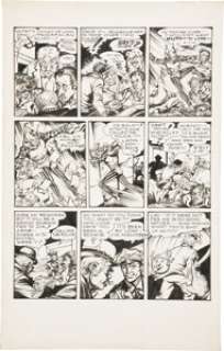 Paul Gustavson The Jester Page Original Art (1974). Law-breakers feared hearing the sound of the Jester‘s -