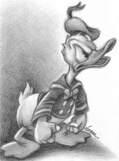 Joan Vizcarra | Donald Duck - Original Drawing - Joan Vizcarra Signed - Original Artwork - Pencil Art | Catawiki