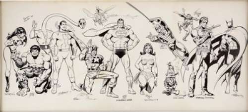 Specialty Illustration: Tom Sutton, Ernie Chan, Jack Kirby, Joe Sinnott, Michael Golden, Curt Swan, Wally Wood, -