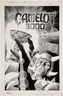 Brian Bolland Camelot 3000 #9 Cover Original Art (DC, 1982). Here is a real "grail piece" -- -