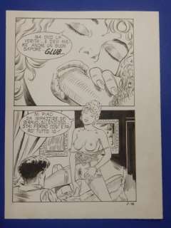 Oliviero Gramaccioni | Stregoneria n. 8 - Oliviero Gramaccioni - 10x Tavole Originali Erotiche "il pittore di satana" - Page volante - Exemplaire unique - (1985) | Catawiki