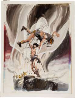 Neal Adams Hand Colored The Savage Sword of Conan #2 Cover Original Art (Marvel, 1974). Back when everyone was -