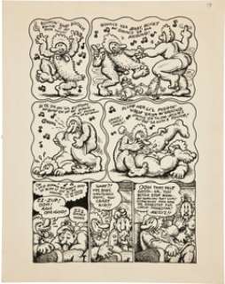 Robert Crumb Mr. Natural #1 "On the Bum Again" Page 4 Original Art (Apex Novelties, 1970). Mr. Natural - | Heritage