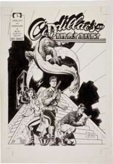 Mark Schultz Cadillacs and Dinosaurs #4 Cover Original Art (Epic/Marvel, 1991). Reminiscent of the classic -
