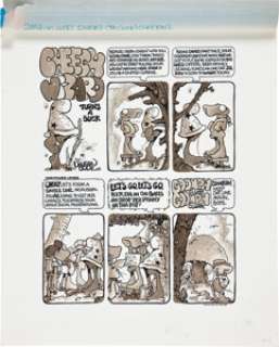 Vaughn Bodé National Lampoon Bodé‘s Cartoon Concert  Strip #10 Complete 1-page Story "Cheech -
