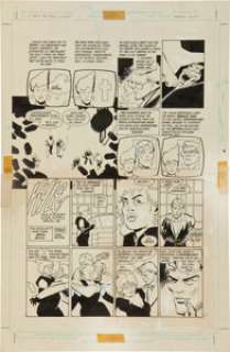 Frank Miller and Klaus Janson Batman: The Dark Knight Returns #3 Joker and Selina Kyle (Catwoman) page 27 Original - | Heritage