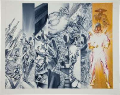 Doug Klauba and Alex Ross Project Superpowers: Chapter Two #5 "President Power The Futureman Origin" -