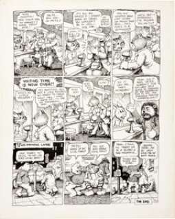 Robert Crumb Cavalier "Fritz the No Good" Page 16 Original Art (1968). Fritz finds himself in - | Heritage