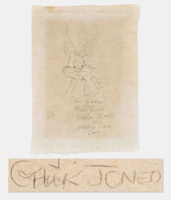 Large Drawing of Bugs Bunny by Chuck Jones -- Measures 10.25’’ x 14.25’’ | Nate Sanders