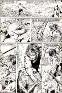 Barry Smith and Sal Buscema Conan the Barbarian #7 Page 2 Original Art (Marvel, 1971). By Mitra, it was pages like -