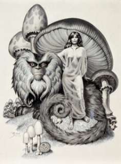 Stephen Hickman Land of Enchantment Illustration Original Art (Land of Enchantment, 1977). Handsome rendition of -