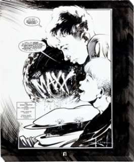 Sam Kieth The Maxx 11-Page Story Original Art (undated). Joe the crackhead bully gets his comeuppance from Harry and -