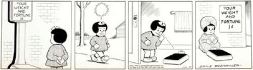 Ernie Bushmiller Nancy Daily Comic Strip Original Art dated 3-20-47 (United Feature Syndicate, 1947). Nancy - | Heritage