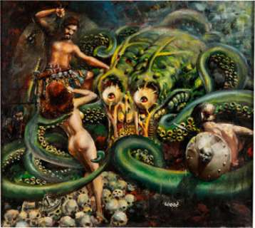 Wally Wood Dweller in the Dungeon EC Painting Original Art (1954). This incredible peak period painting by - | Heritage