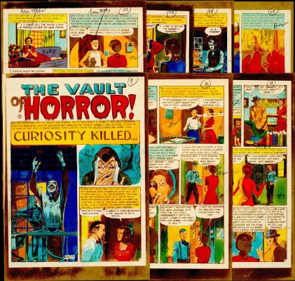 Evans-Curiosity Killed... Crypt #36, Complete 7 pg Story Silver Print (1953) | Russ Cochran