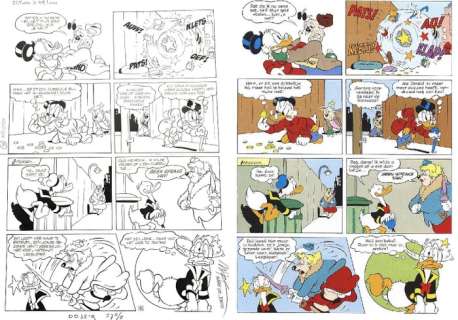 Mark de Jonge, Daan Jippes, Thom Roep | Donald Duck H 78dd04a - "Jacht op duppie" - Original Comic Page by Mark de Jonge and Daan Jippes - 31,5 x 43,1 cm - page 6 - (1978) | Catawiki