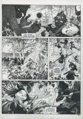 Régis Loisel | La Dernière Maison Juste Avant la Forêt, planche 39 | Galerie 9ème Art