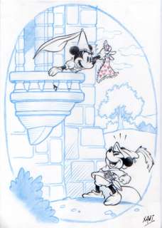Xavi (Xavier Vives Mateu) | Mickey and Minnie and The Brave Little Tailor - Signed Original Artwork by Xavi - (2023) | Catawiki