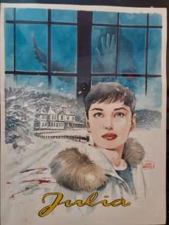 Luca Raimondo | Luca Raimondo - Illustrazione originale firmata "Julia" - Page volante - Exemplaire unique - (2022) | Catawiki