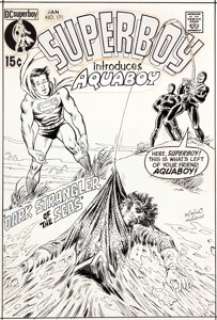Carmine Infantino and Murphy Anderson Superboy #171 Cover Aquaman Original Art (DC, 1971). Aquaman and -