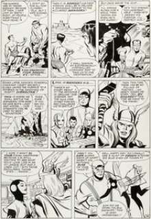 Jack Kirby and Paul Reinman Avengers #3 Story Page 18 Original Art (Marvel, 1964). This is one - | Heritage