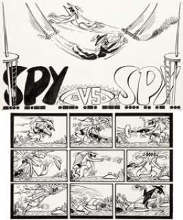 Antonio Prohias MAD Magazine #82 Complete 1-Page Story Spy vs Spy Original Art (EC, 1963). From the Joke -