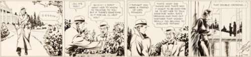 Alex Raymond Secret Agent X-9 Daily Comic  Strip Original Art dated 4-28-34 (King Features, 1934)....