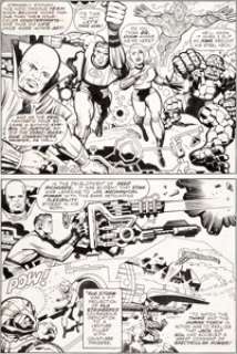 Jack Kirby, Mike Royer, and Bill Wray What If?  #11 Story Page 18 Fantastic Four Original Art (Marvel,  1978)....