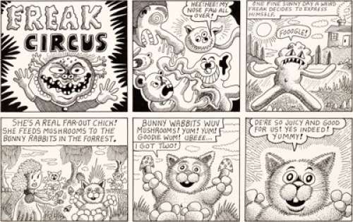 Rory Hayes Arcade the Comics Review #4  "Freak Circus" Original Art (Print Mint, 1975).... | Heritage