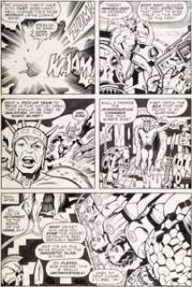 Jack Kirby, Mike Royer, and Bill Wray What If? #11 Page 31 Original Art (Marvel, 1978). Sub-Mariner has Stan -