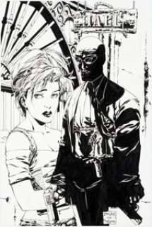 Mat Broome and Sean Parsons Shadowman V3#2 Cover Original Art (Acclaim, 1999)....