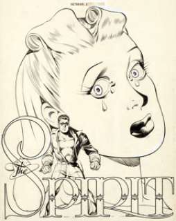 Will Eisner and Lou Fine The Spirit Section Cover Original Art dated 6-7-42 (Register and Tribune Synd...