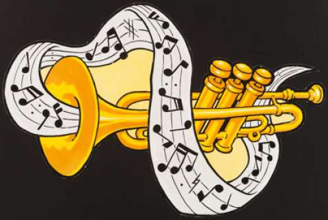 Robert Crumb Zamora Music Festival Decorations Trumpet Painting Original Art (1981).... | Heritage