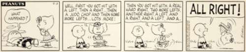 Charles Schulz Peanuts Daily Comic Strip Original Art dated 9-3-65 (United Feature Syndicate, 1965).... | Heritage