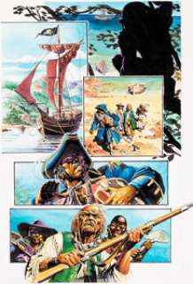 Igor Kordey A Decade of Dark Horse #1 "Predator: 1718" Story Page 1 Original Art (Dark Horse, 1996)....