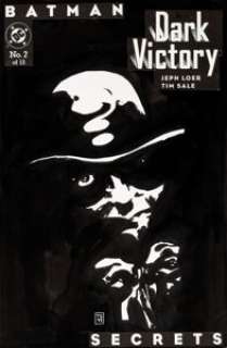 Tim Sale Batman: Dark Victory #2 Original Cover Art (DC, 2000)....