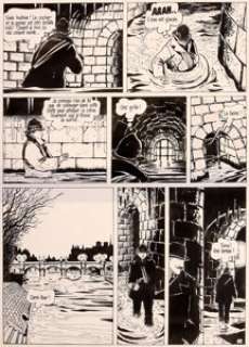 Jacques Tardi Adèle Blanc-Sec T.2 : Le démon de la Tour Eiffel Planche 24 (Casterman, 1976).... | Heritage