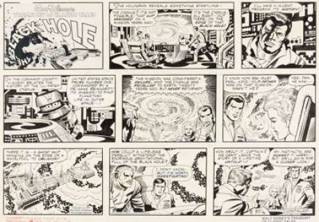 Jack Kirby Walt Disney’s Treasury of Classic Tales Sunday Comic Strip "The Black Hole" Original Art dated 9-16-79 ... | Heritage