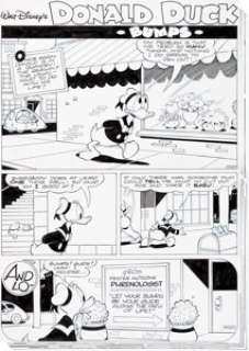 William Van Horn Anders And & Co. [Donald Duck & Co.] #2001-01 Complete 10-Page Story "Bumps" Original Art (Egmont... (Total: 10 Items)