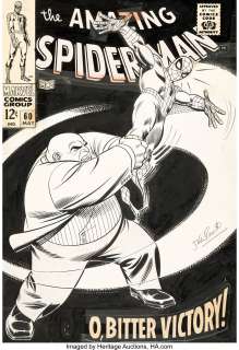 John Romita Sr. Amazing Spider-Man #60 Cover Kingpin Original Art (Marvel, 1968)....