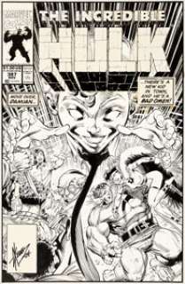 Dale Keown and Joe Rubinstein Incredible Hulk #387 Cover Original Art (Marvel, 1991).... | Heritage