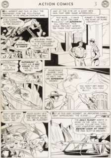 Wayne Boring and Stan Kaye Action Comics #199 Story Page 3 Original Art (DC, 1954)....