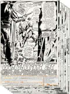  - Dick Ayers and Tony DeZuniga Jonah Hex #68 Complete 23-Page Story "Gunfight at Gravesboro!" Original Art (DC, 1983...