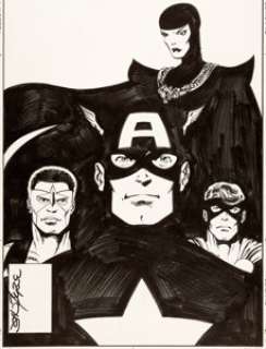 John Byrne Captain America #290 Cover Falcon and Nomad Original Art (Marvel, 1984).... | Heritage
