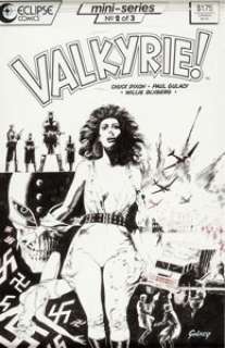  - Paul Gulacy and Willie Blyberg Valkyrie! #2 Cover Original Art (Eclipse, 1987)....